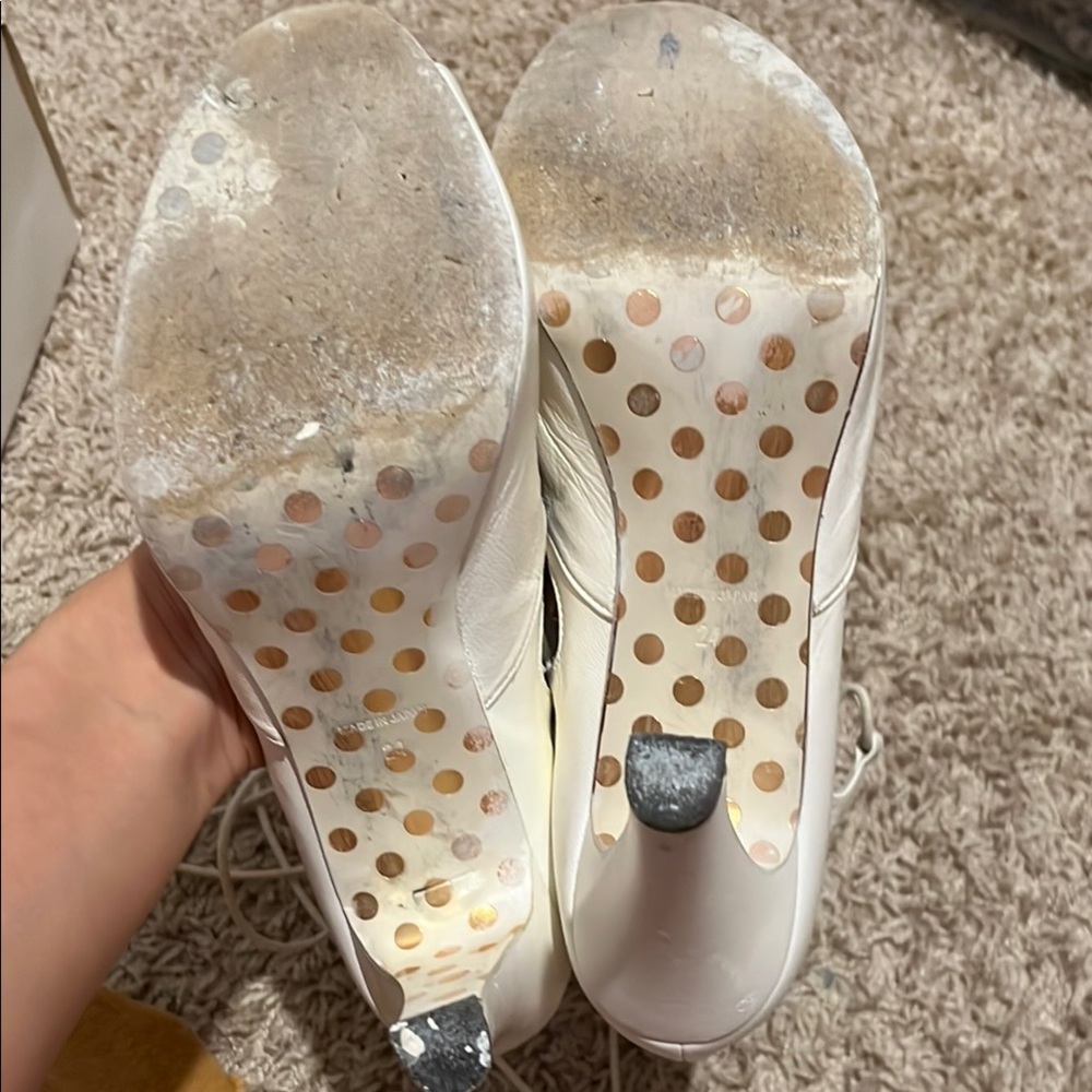 Source Unknown White Cut-Out Heels - image 4